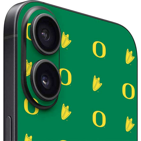 University of Oregon Pattern iPhone 16 Plus Skin